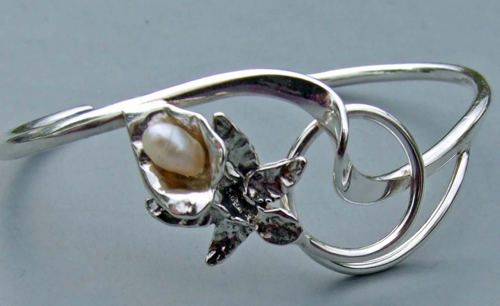 ORCHID WITH PEARL BRACELET « aljewelry